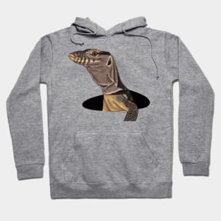 Cute Monitor Lizard Drawing Hoodie